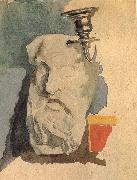 Still life with a Plaster mask and a sconce Mikhail Vrubel